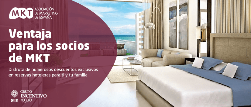 Exclusivos descuentos en hoteles para los socios de MKT - MKT. de Marketing de España