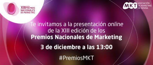 Presentación online de la XIII edición de los Premios Nacionales de Marketing